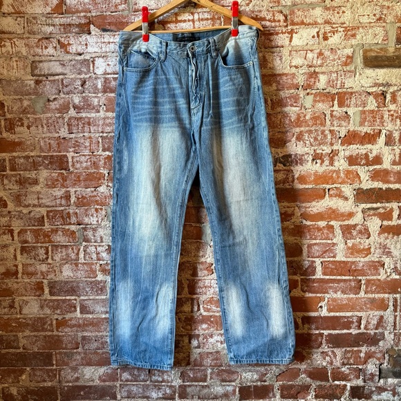 Sean John Light Blue Relaxed Men's Jeans - Picture 1 of 5